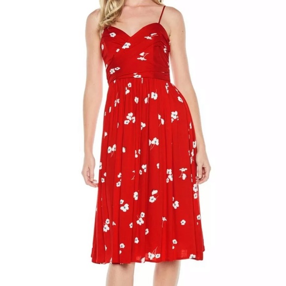 red bardot dress